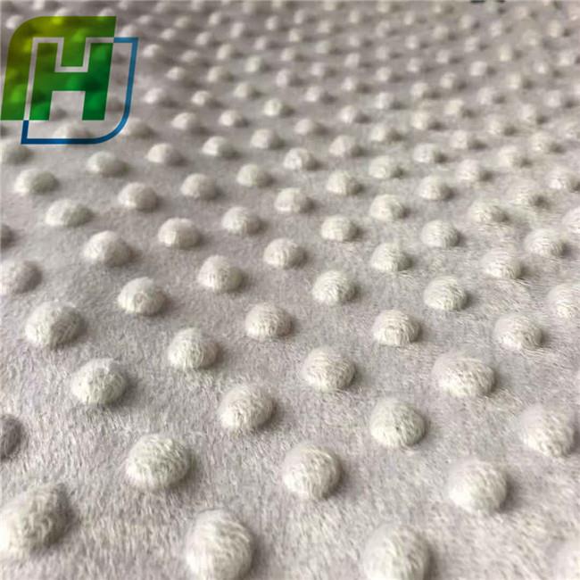 Minky dots plush fleece fabric (2)