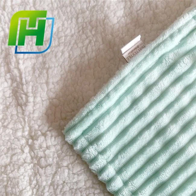 Cream Stripe Flannel Fleece Blanket