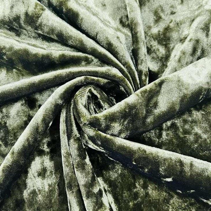 Crushed Stretch Velvet Fabric