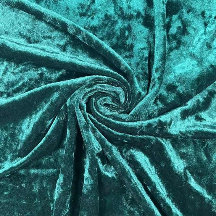 Crushed Stretch Velvet Fabric
