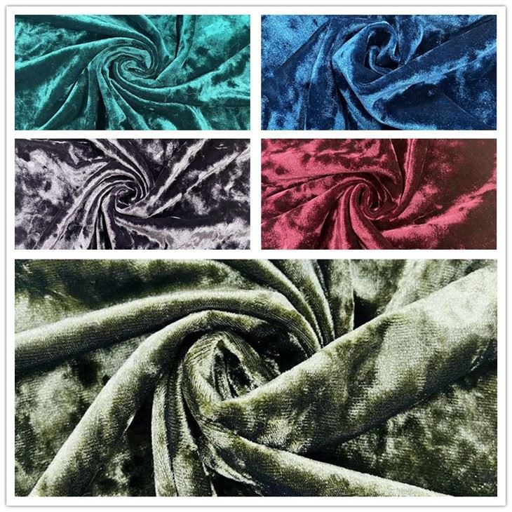 Crushed Stretch Velvet Fabric