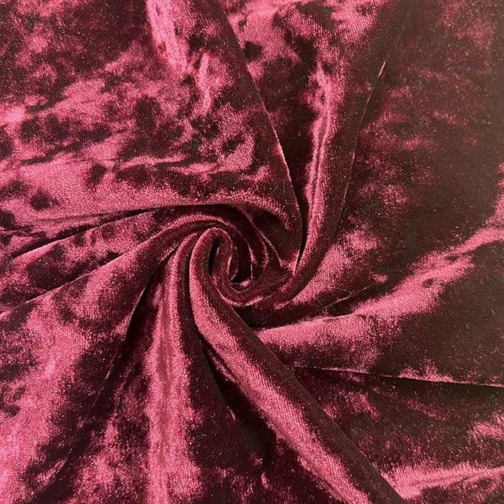 Crushed Stretch Velvet Fabric